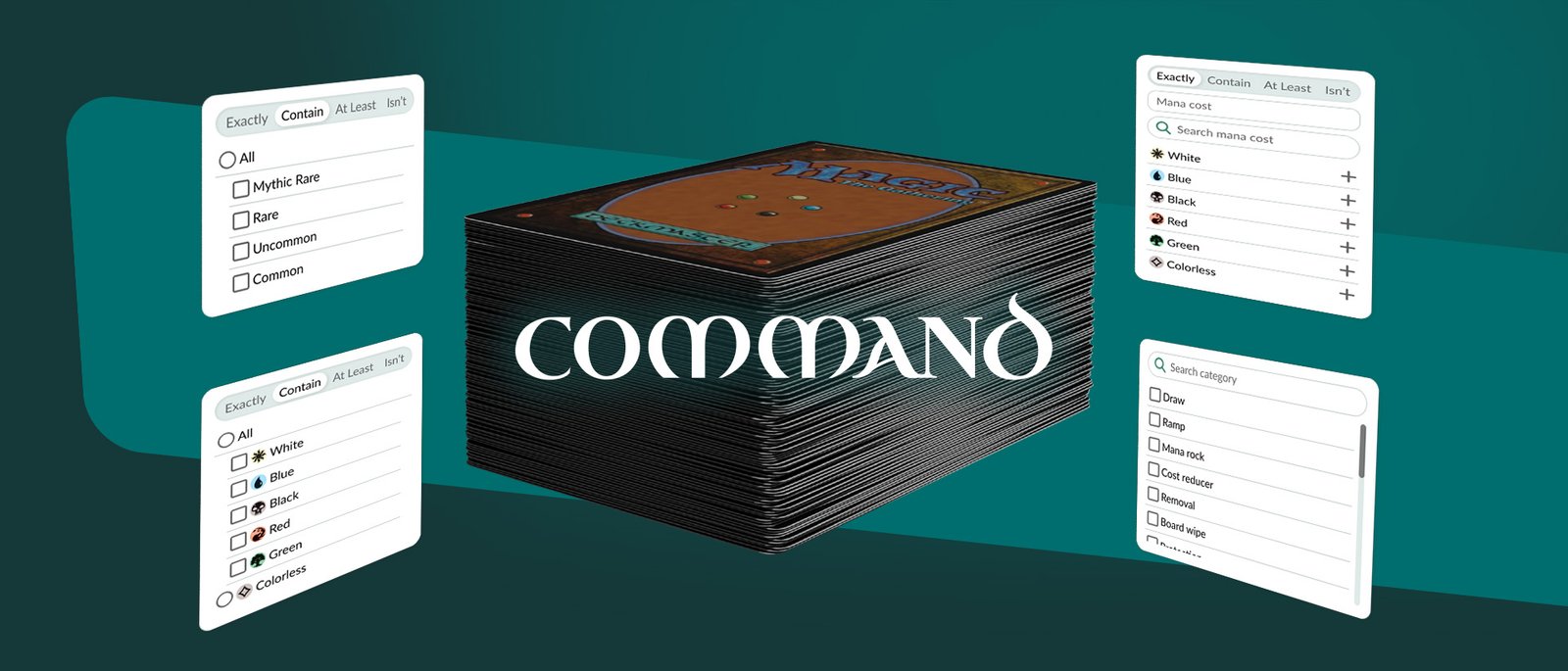 Interface de busca de cartas